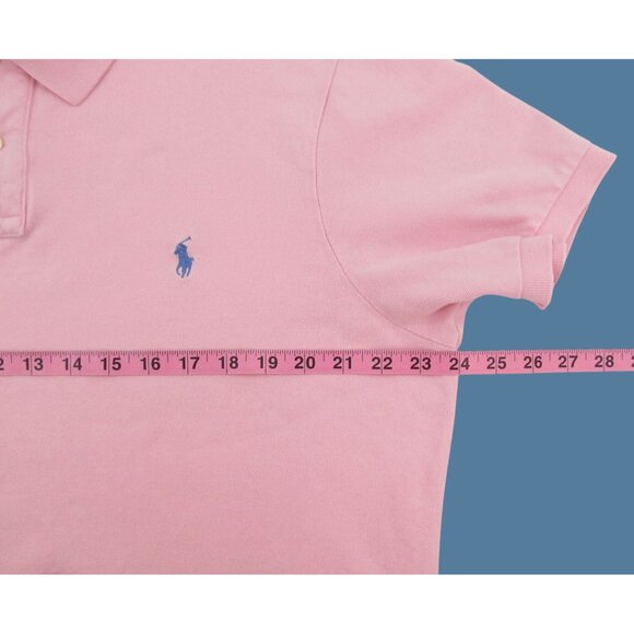 Polo Ralph Lauren Polo Shirt Men’s XL Pink Custom Fit Blue Pony Logo Short Sleev - Picture 5 of 13